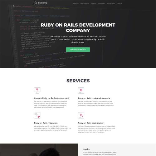 Shakuro - Ruby on Rails Development Company