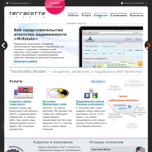 Terracotta Studio web development